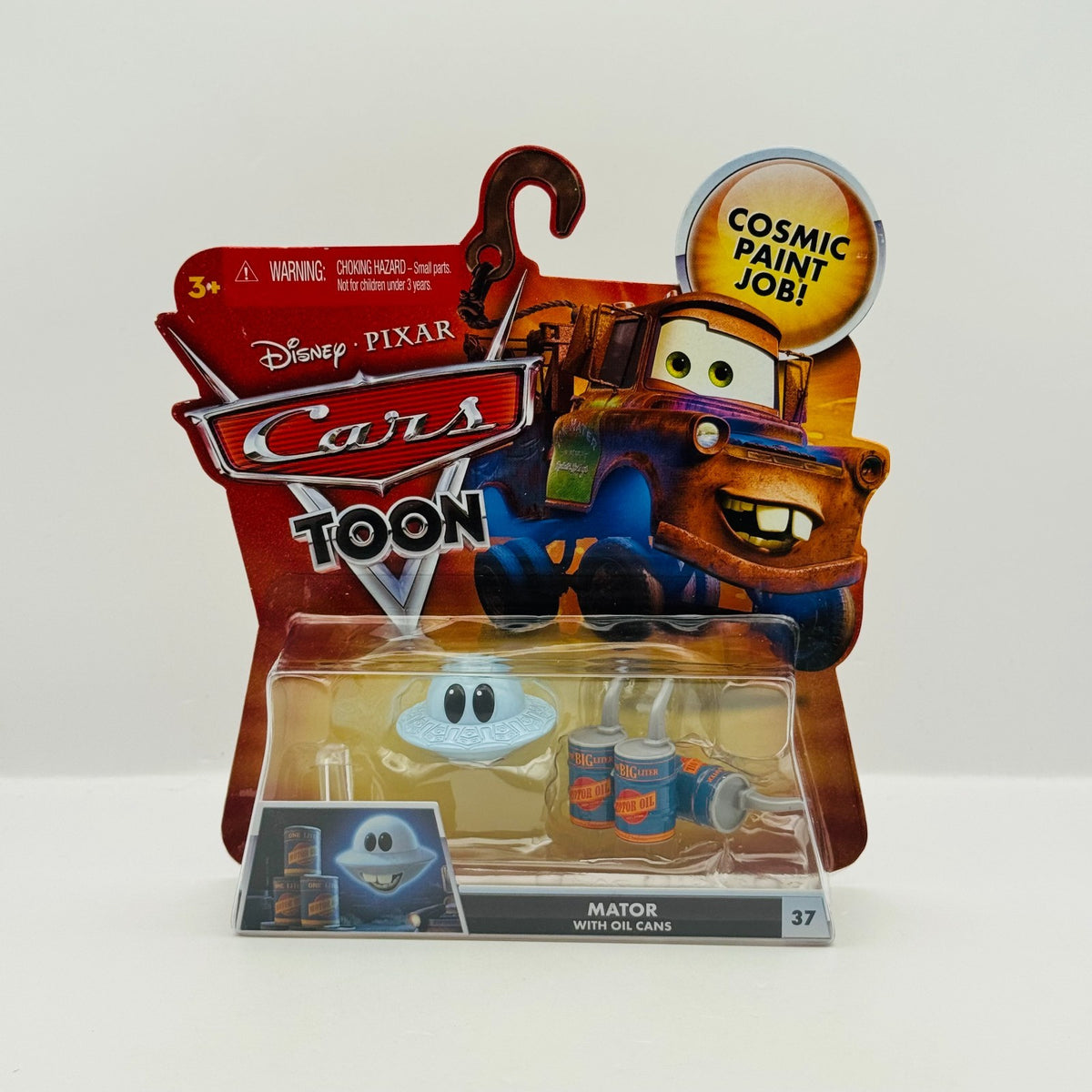 Disney Pixar Cars Toon - MATOR WITH OIL CANS UFO UFM 2010 - 1:55 Diecast