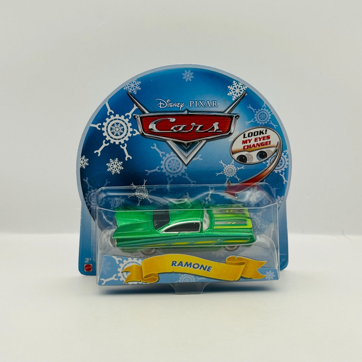 Disney Pixar Cars - LENTICULAR GREEN RAMONE Eyes Christmas - 1:55 Diecast