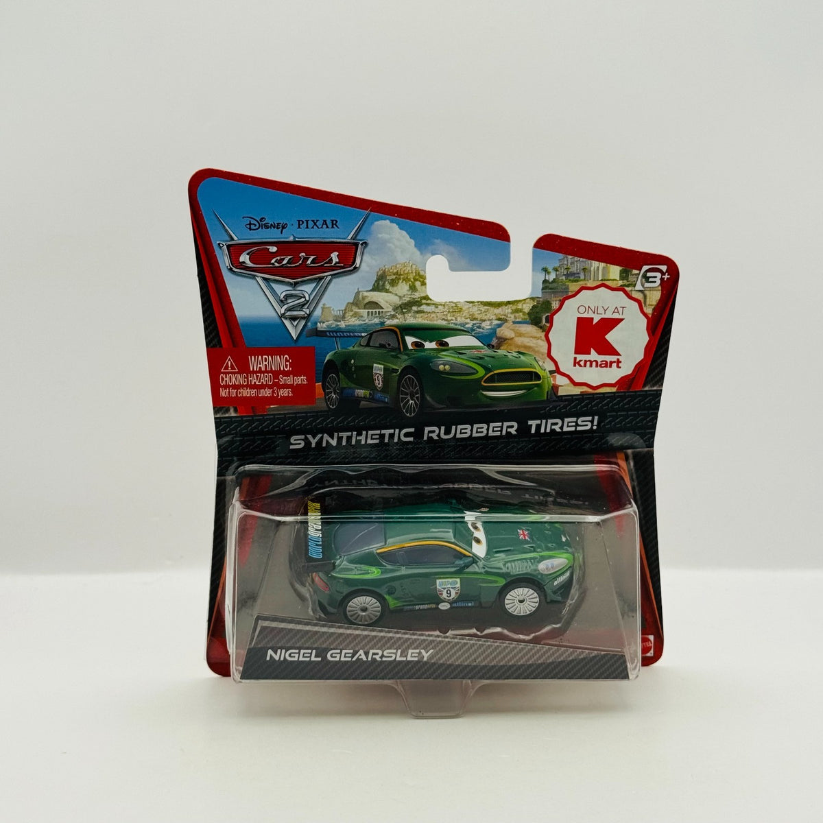 Disney Pixar Cars - NIGEL GEARSLEY RUBBER TIRES Cars 2 2011 - 1:55 Diecast
