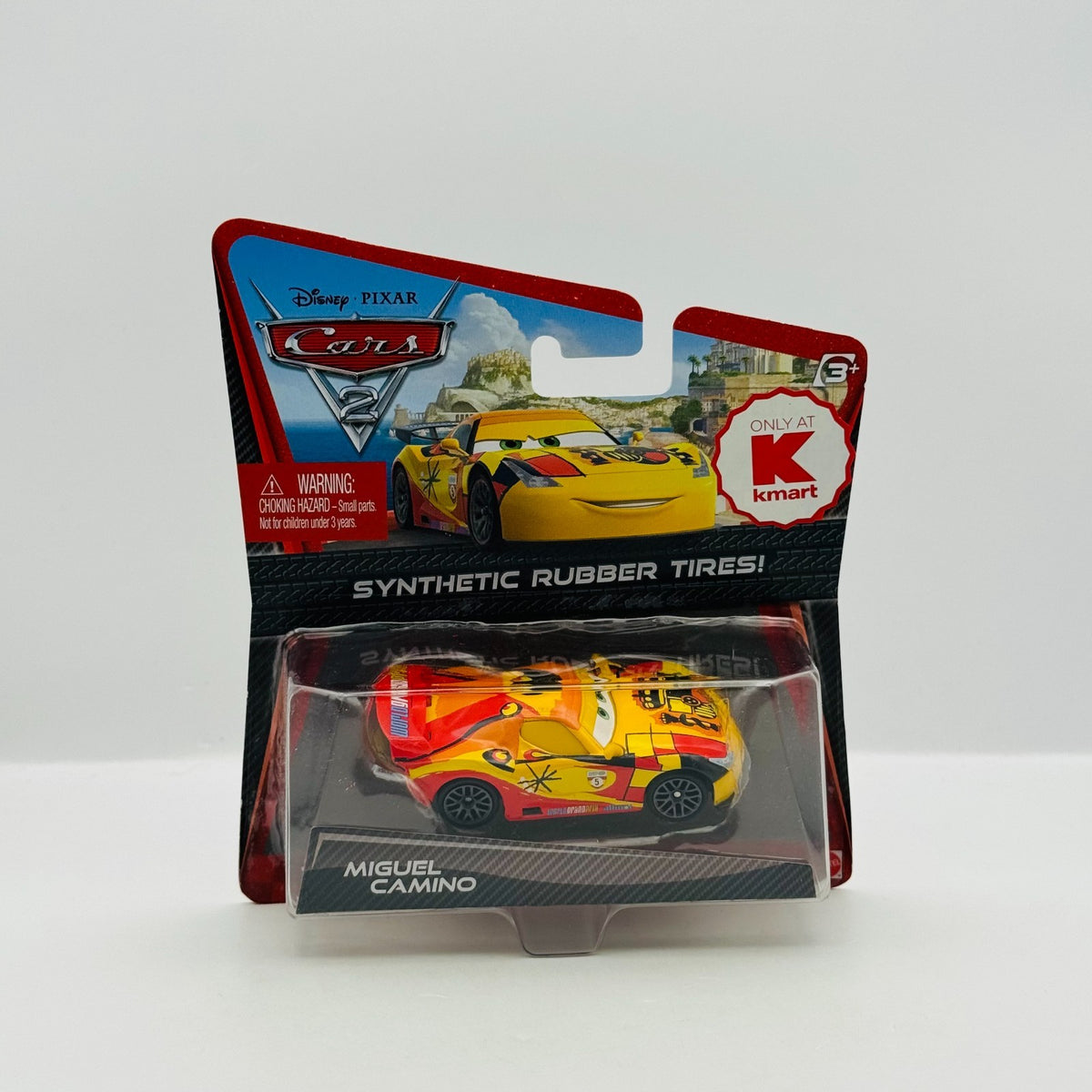 Disney Pixar Cars - MIGUEL CAMINO RUBBER TIRES Cars 2 2011 - 1:55 Diecast