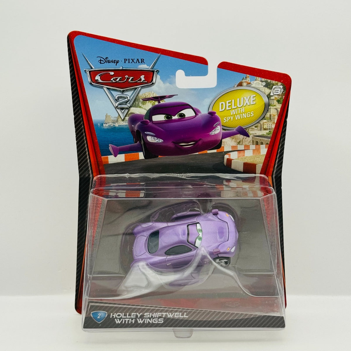 Disney Pixar Cars - HOLLEY SHIFTWELL WITH WINGS Deluxe Cars 2 2011- 1:55 Diecast