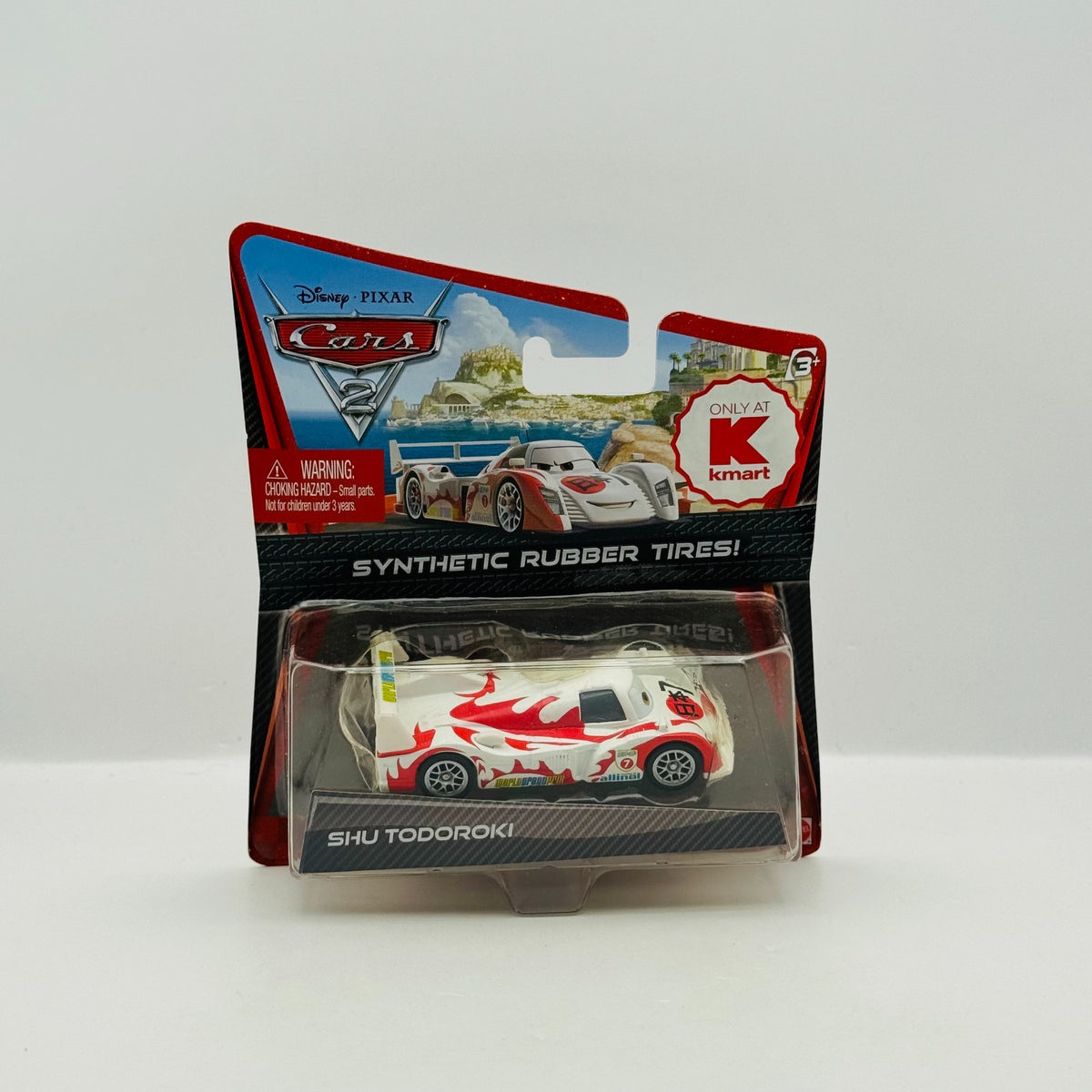 Disney Pixar Cars - SHU TODOROKI RUBBER TIRES Cars 2 2011 - 1:55 Diecast