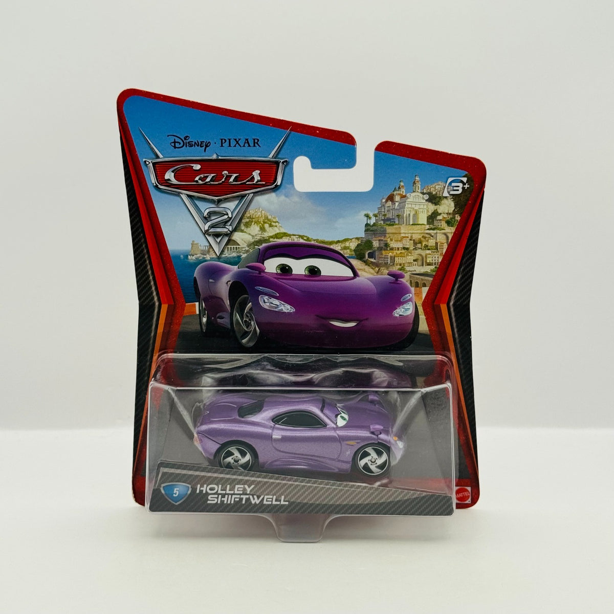 Disney Pixar Cars - HOLLEY SHIFTWELL Metallic Purple Cars 2 2011 - 1:55 Diecast