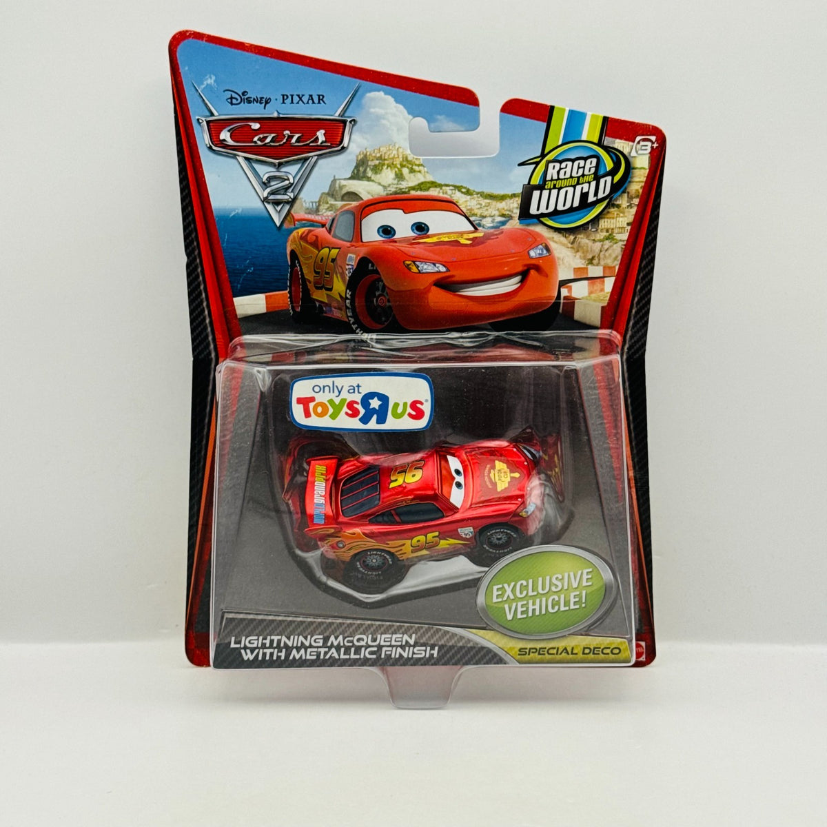 Disney Pixar Car - WGP LIGHTNING McQUEEN WITH METALLIC FINISH 2011 1:55 Diecast