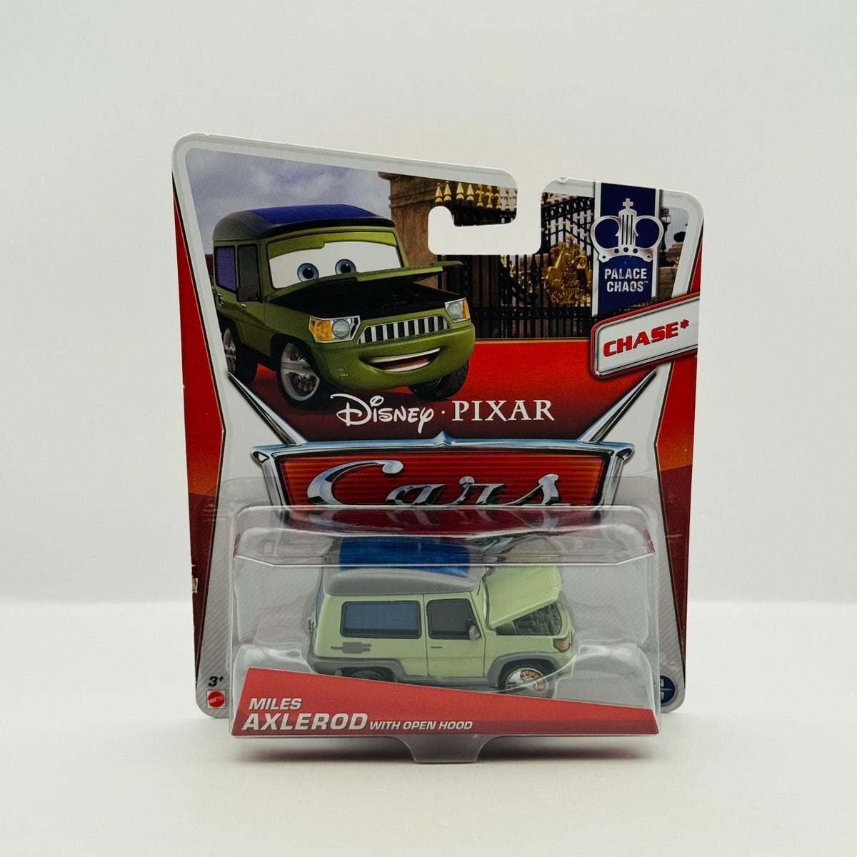 Disney Pixar Cars - MILES AXLEROD WITH OPEN HOOD Palace Chaos 2013 1:55 Diecast