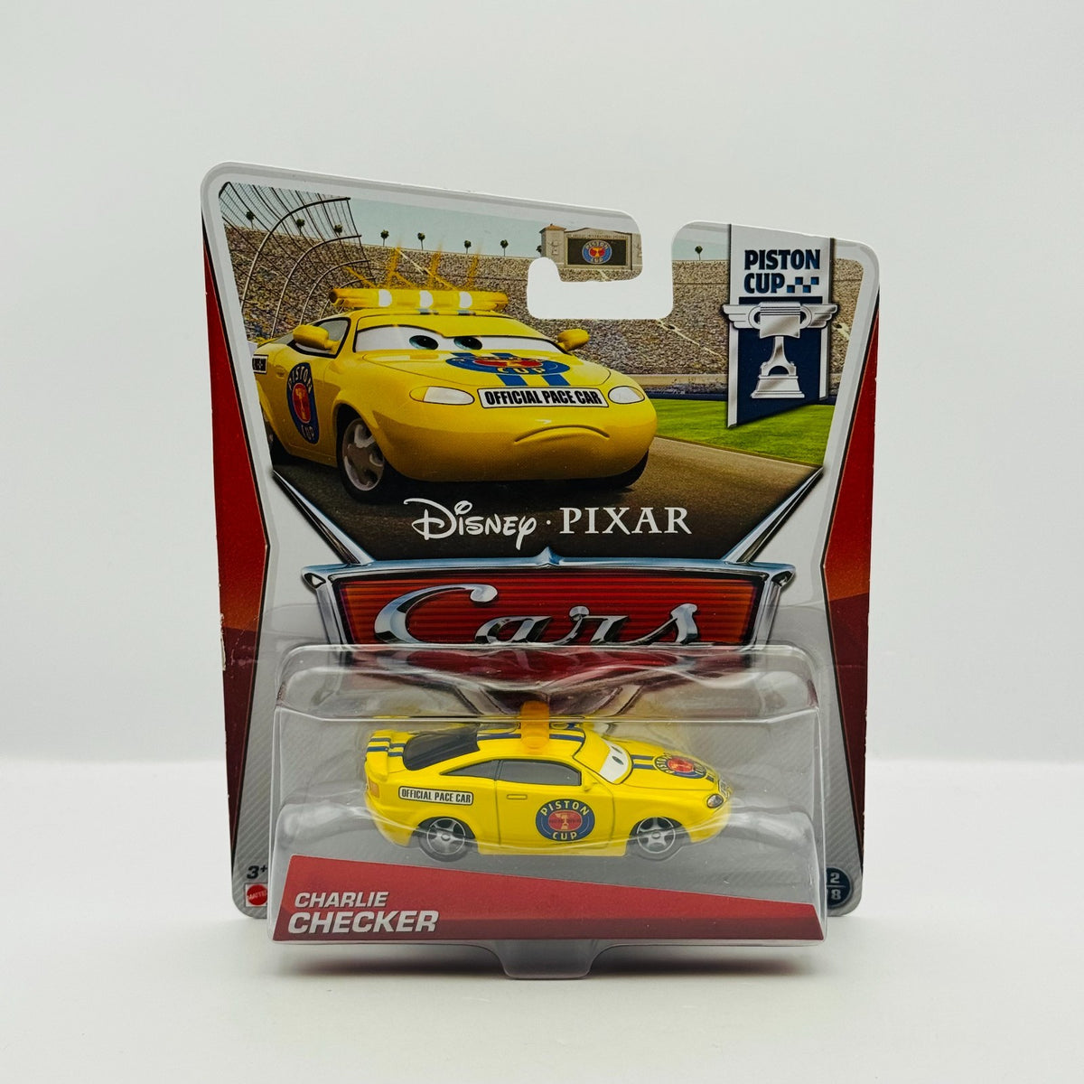 Disney Pixar Cars - CHARLIE CHECKER Piston Cup 2013 - 1:55 Diecast
