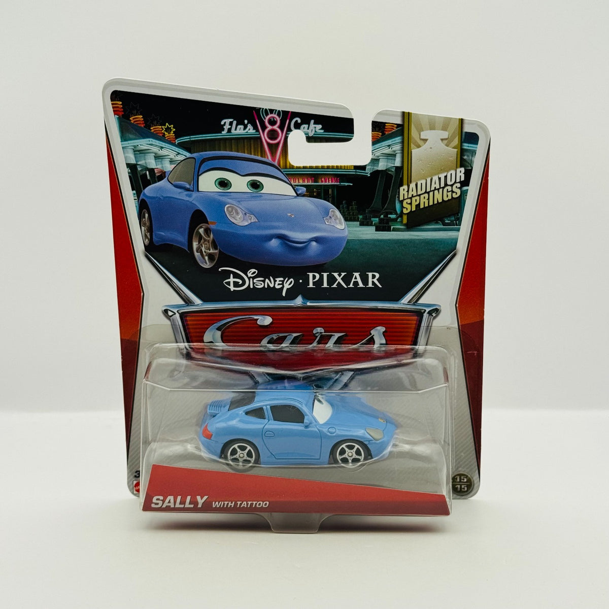 Disney Pixar Cars - SALLY WITH TATTOO Radiator Springs 2014 - 1:55 Diecast