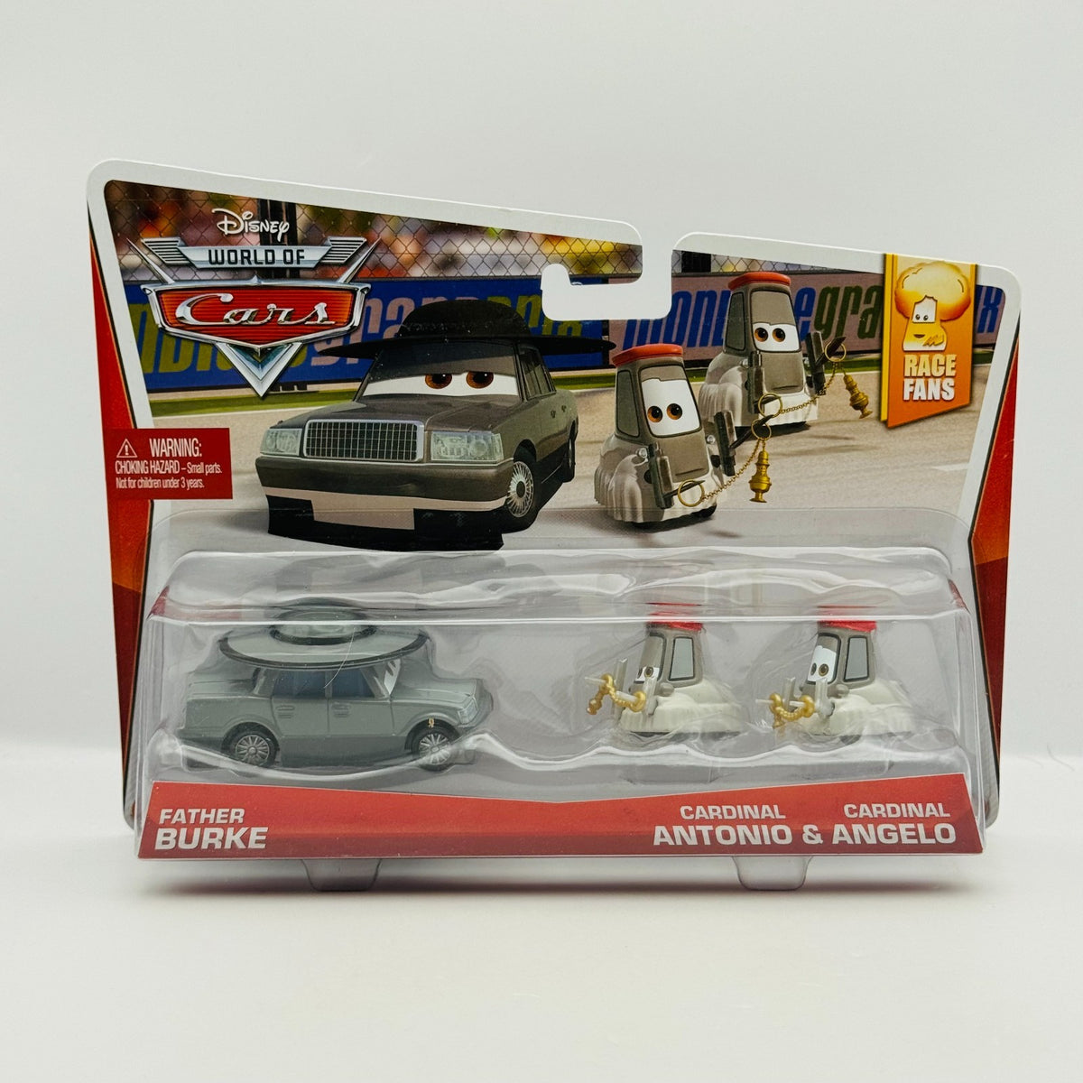 Disney Pixar Cars - FATHER BURKE & CARDINAL ANTONIO & ANGELO 2014 - 1:55 Diecast