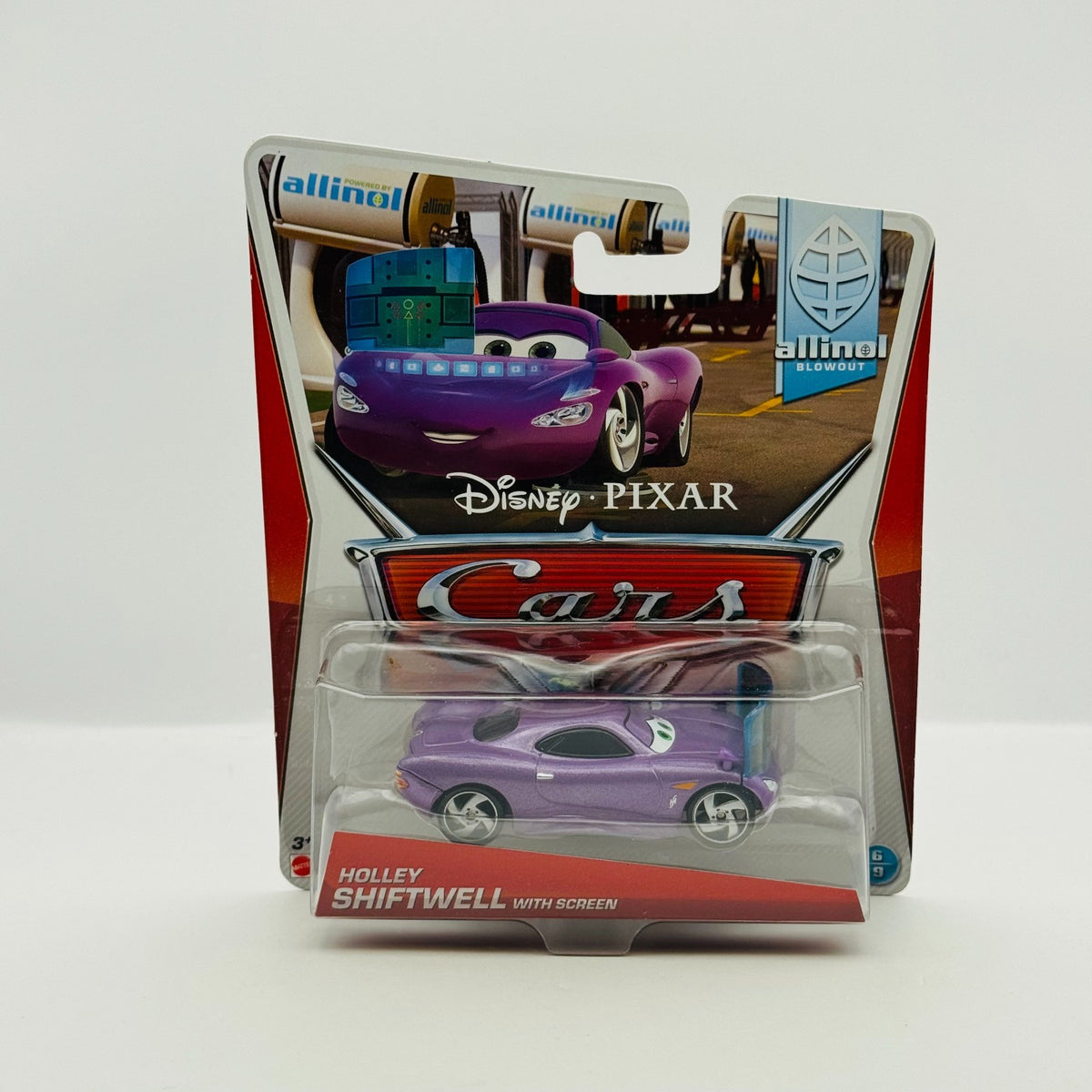 Disney Pixar Cars - HOLLEY SHIFTWELL WITH SCREEN Allinol Blowout - 1:55 Diecast