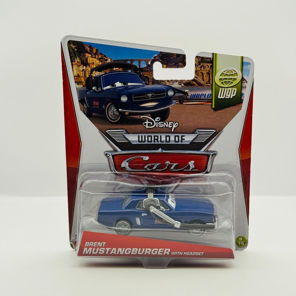 Disney Pixar Cars - BRENT MUSTANGBURGER WITH HEADSET WGP 2014 - 1:55 Diecast