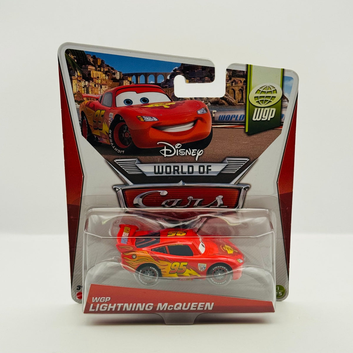 Disney Pixar Cars - MCQUEEN WITH RACING WHEELS WGP 2014 - 1:55 Diecast