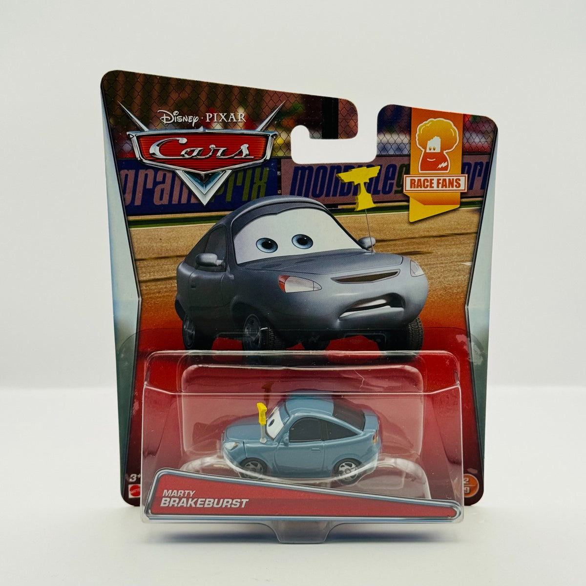 Disney Pixar Cars - MARTY BRAKEBURST Race Fans 2015 - 1:55 Diecast