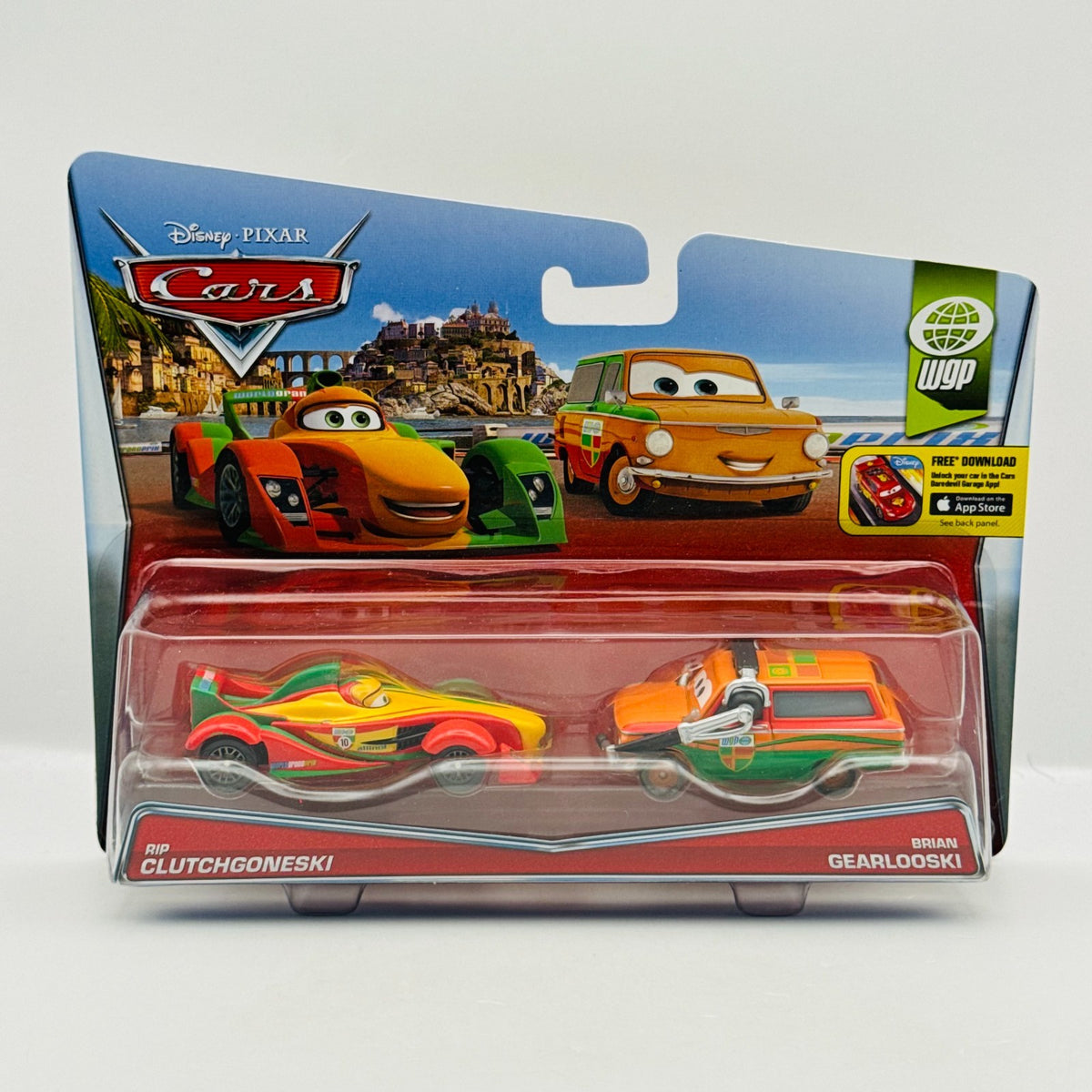 Disney Pixar Cars - RIP CLUTCHGONESKI & BRIAN GAERLOOSKI CREW CHIEF 1:55 Diecast