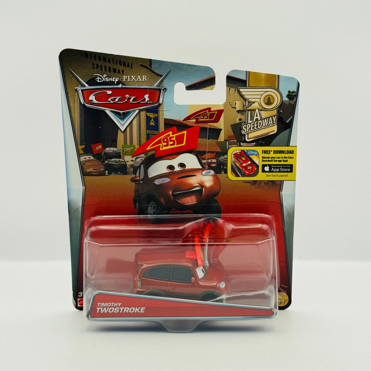 Disney Pixar Cars - TIMOTHY TWOSTROKE LA Speedway 2016 - 1:55 Diecast