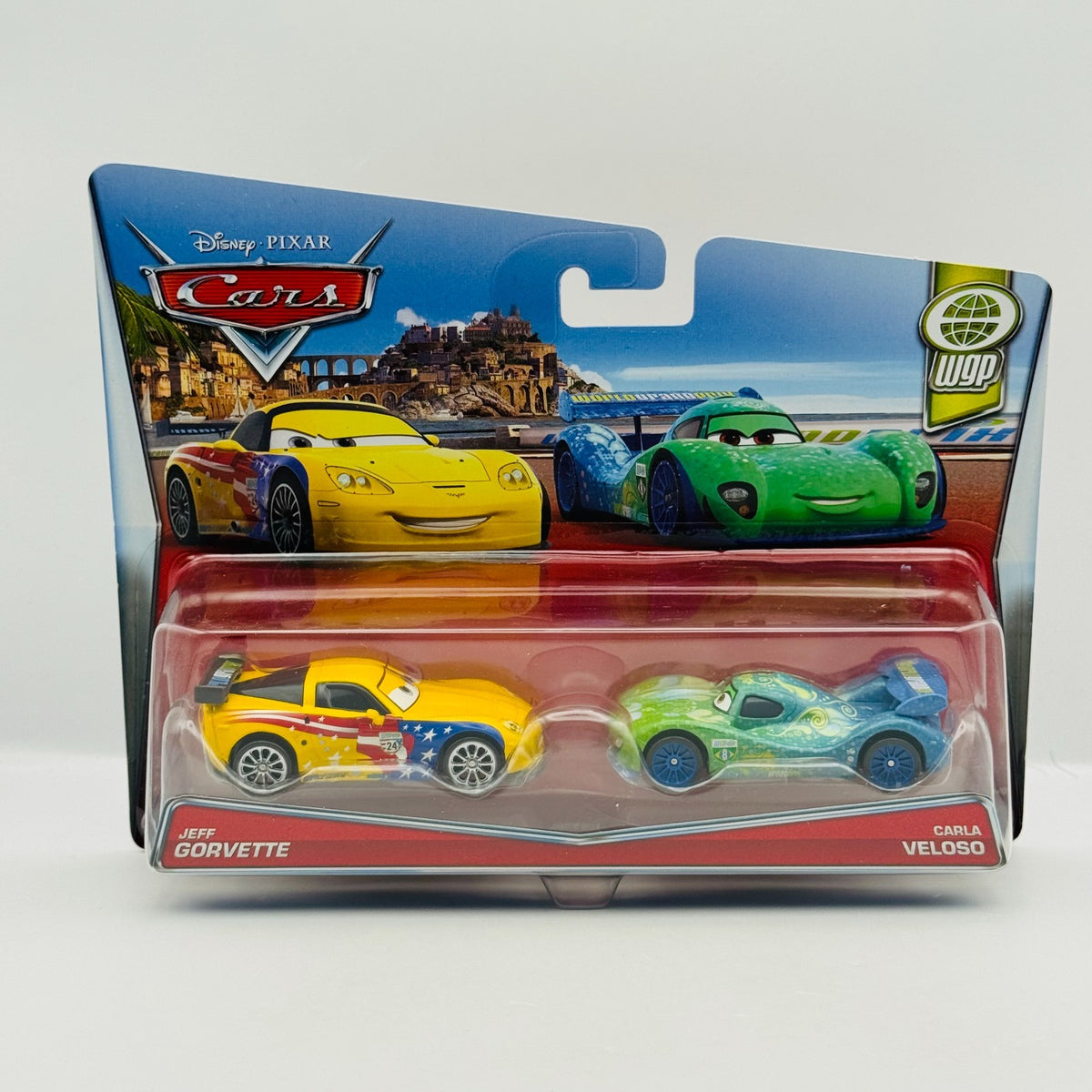 Disney Pixar Cars - JEFF GORVETTE & CARLA VELOSO WGP 2017 - 1:55 Diecast