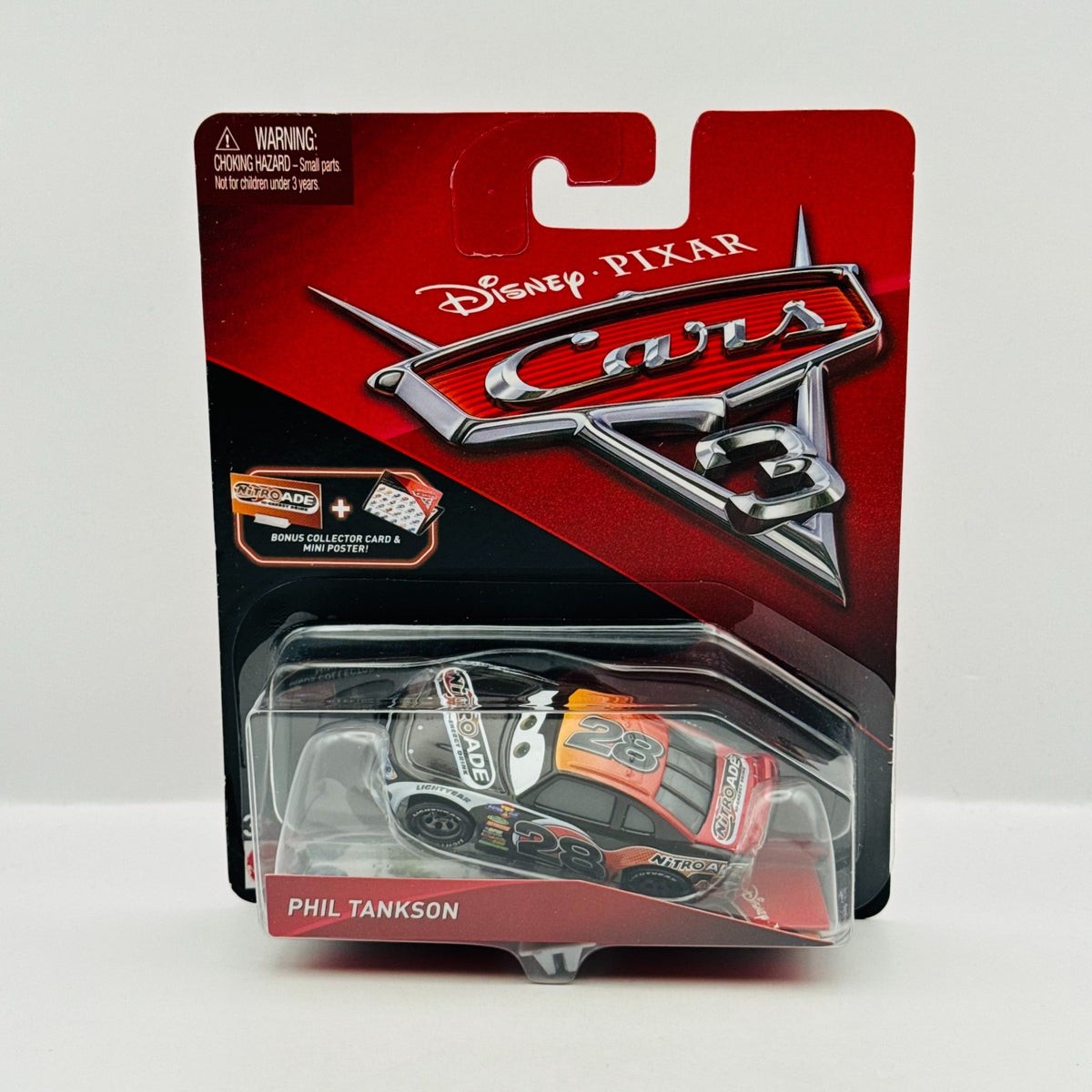 Disney Pixar Cars - PHIL TANKSON NITROADE COLLECTOR CARD 2017 - 1:55 Diecast