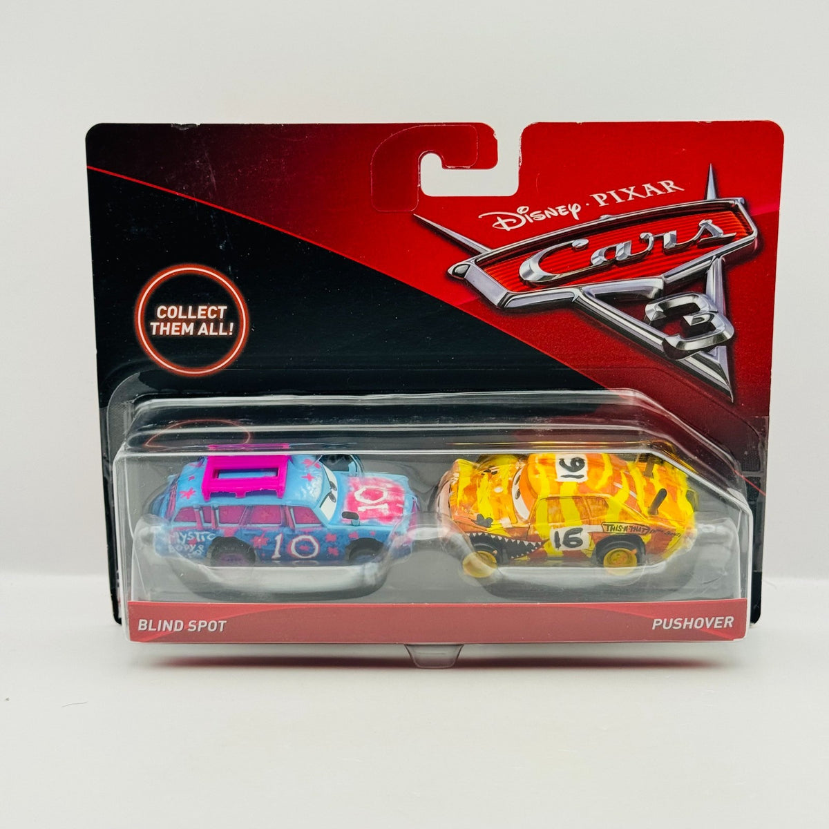 Disney Pixar Cars - BLINDSPOT & PUSHOVER Thunder Hollow Cars 3 2017 1:55 Diecast
