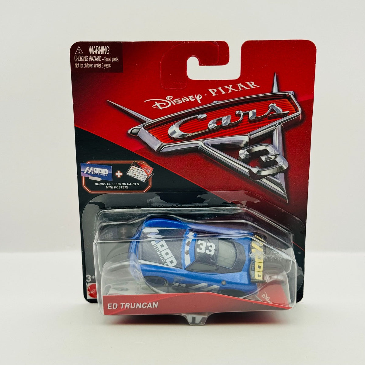 Disney Pixar Cars - ED TRUNCAN MOOD SPRINGS WITH COLLECTOR CARD - 1:55 Diecast