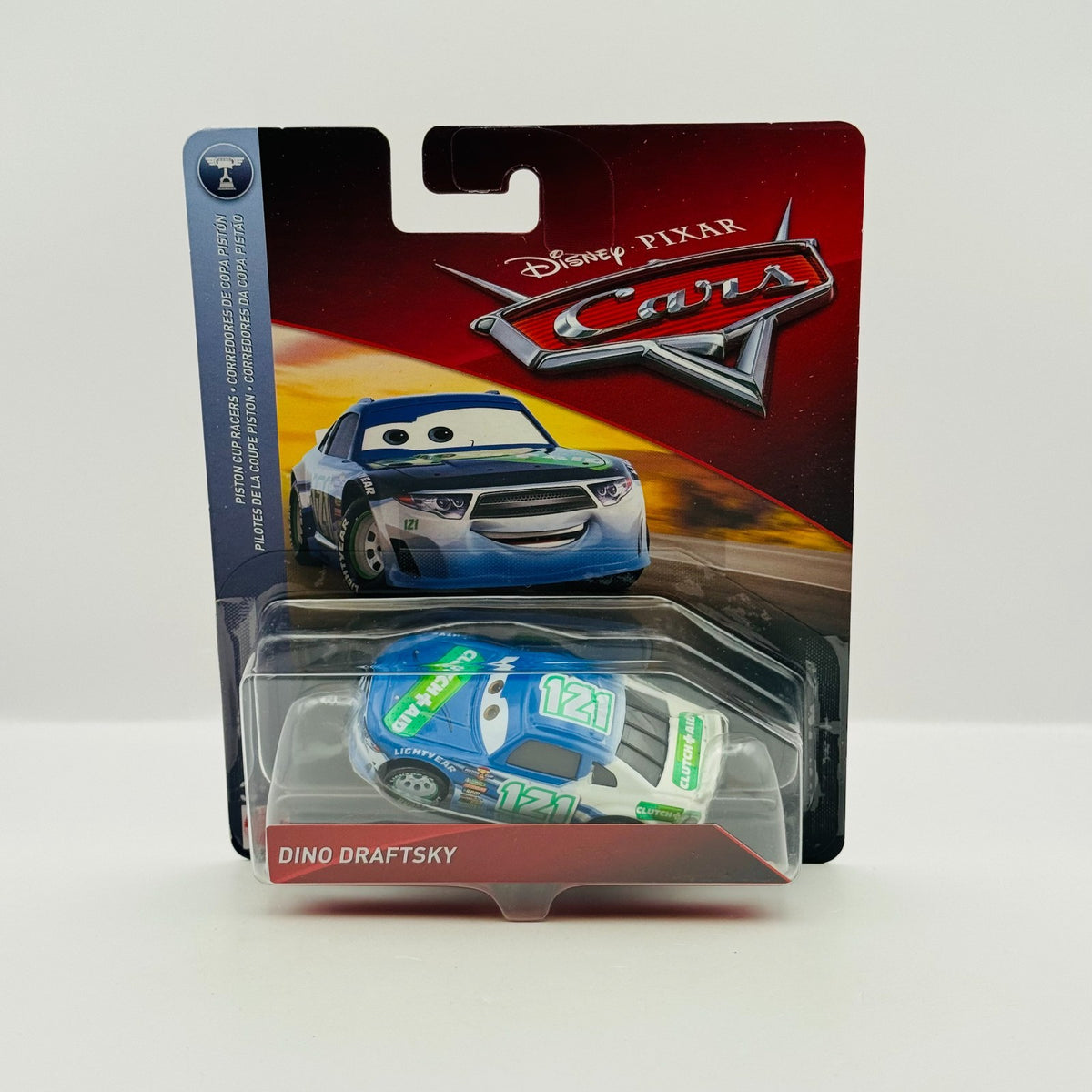 Disney Pixar Cars - DINO DRAFTSKY CLUTCH AID Veteran Racer 2018 - 1:55 Diecast