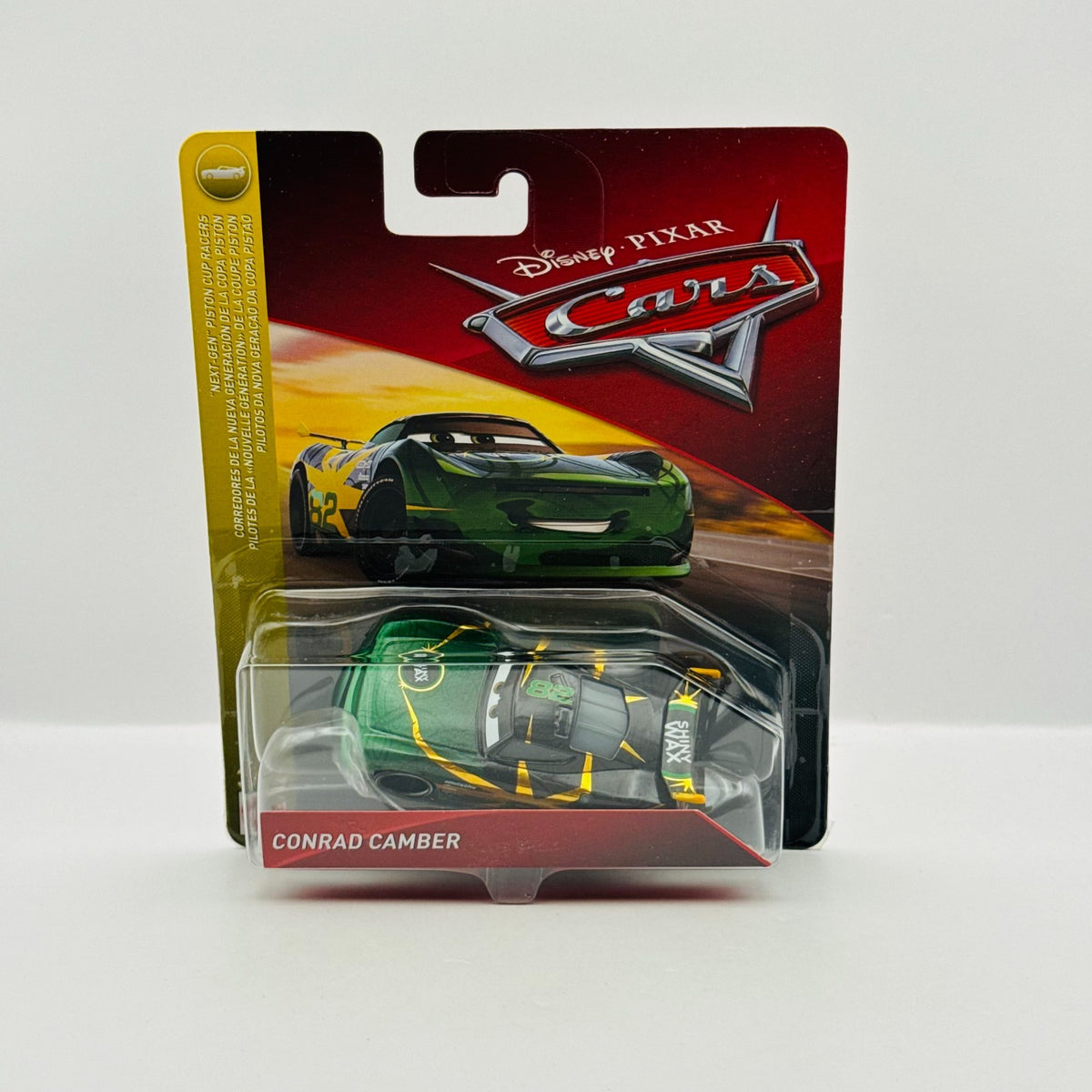 Disney Pixar Cars - CONRAD CAMBER SHINY WAX Next Gen 2018 - 1:55 Diecast