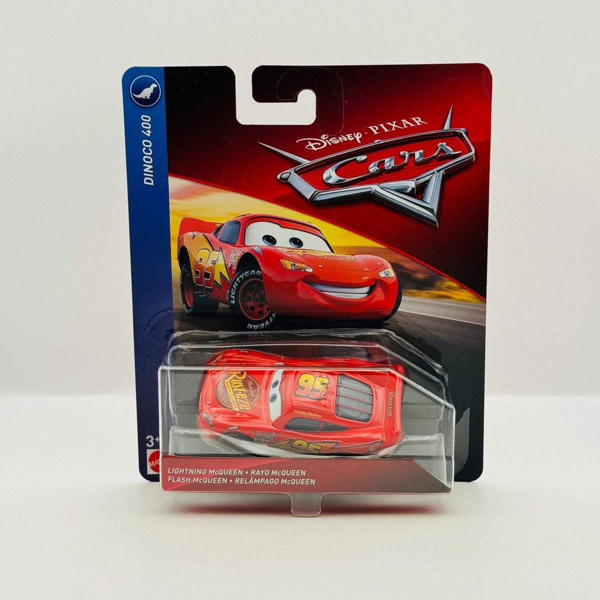 Disney Pixar Cars - CARS 1 LIGHTNING MCQUEEN Dinoco 400 2018 - 1:55 Diecast