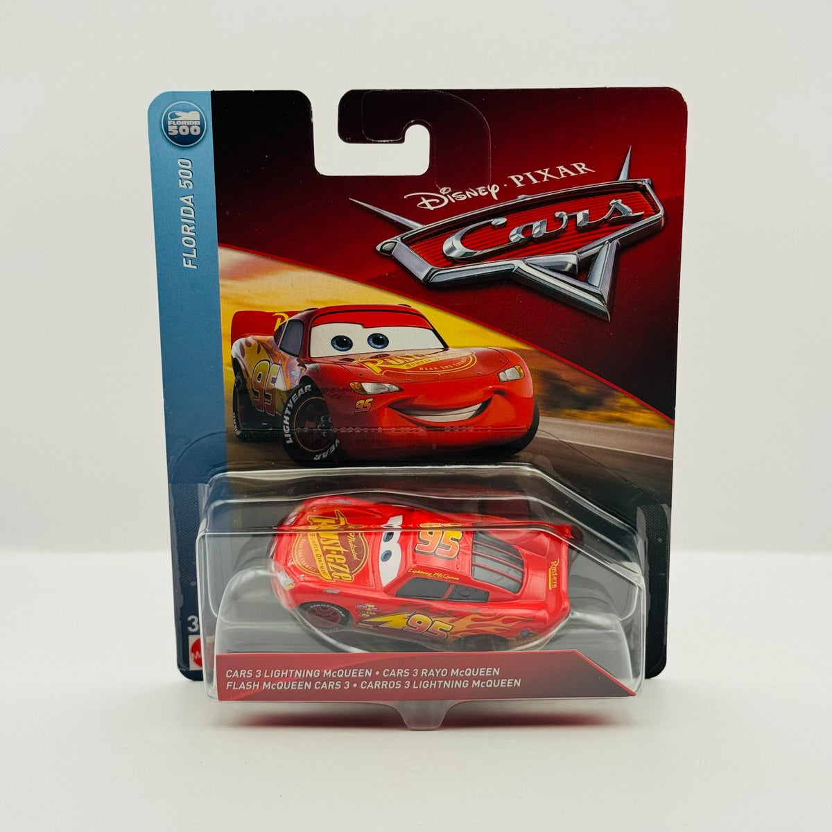 Disney Pixar Cars - CARS 3 LIGHTNING MCQUEEN Florida 500 - 1:55 Diecast