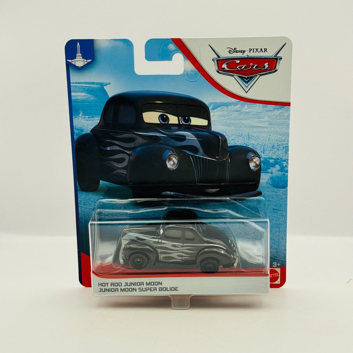 Disney Pixar Cars HOT ROD JUNIOR MOON WITH FLAMES Blue Desert 2020 1:55 Diecast