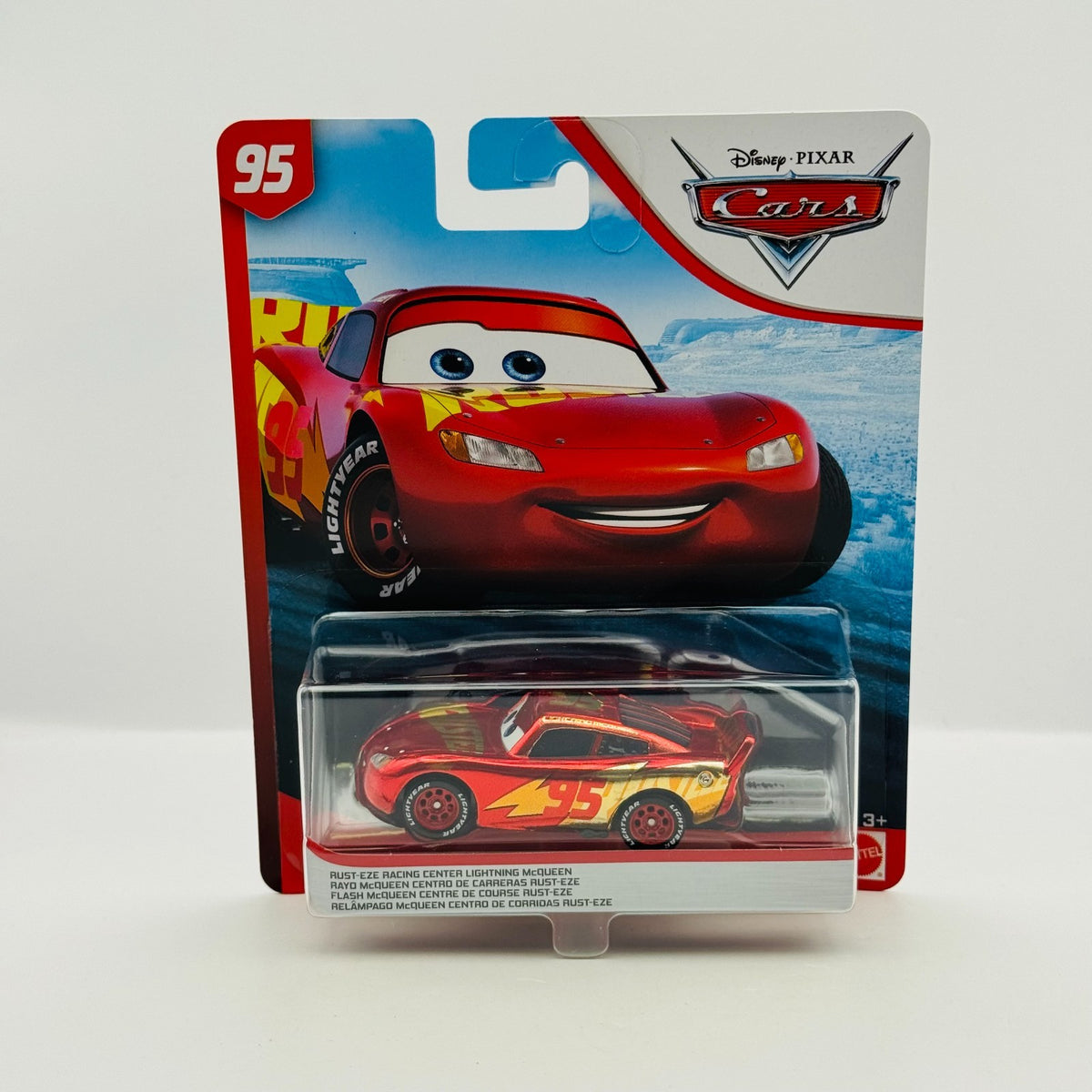 Disney Pixar Cars - RUSTEZE RACING CENTER MCQUEEN Blue Desert 2020- 1:55 Diecast