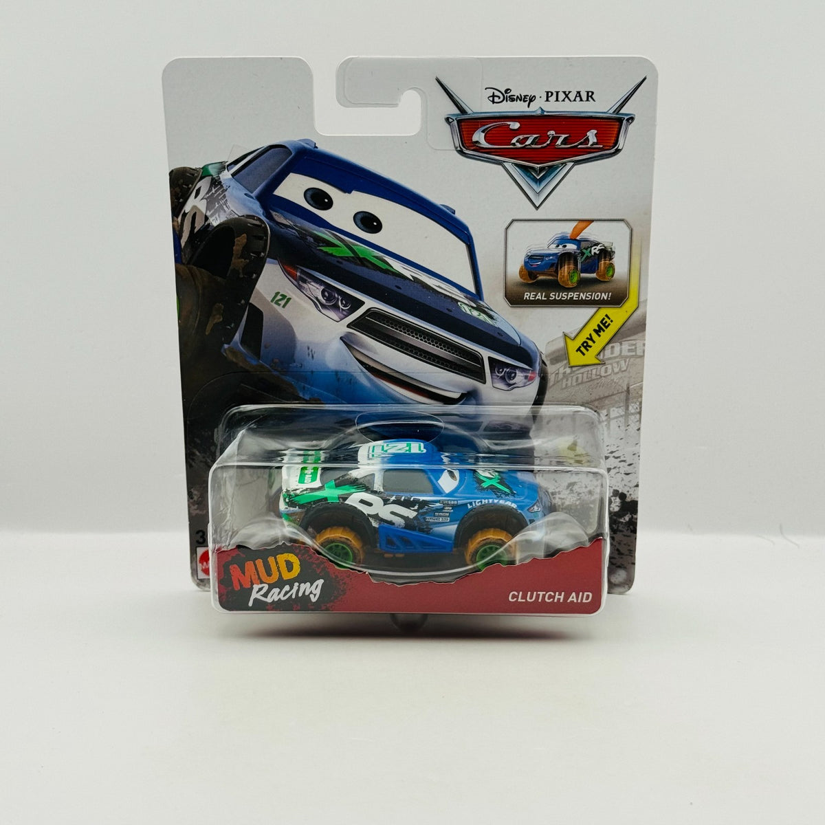 Disney Pixar Cars - XRS MUD RACING CLUTCH AID DINO DRAFTSKY - 1:55 Diecast