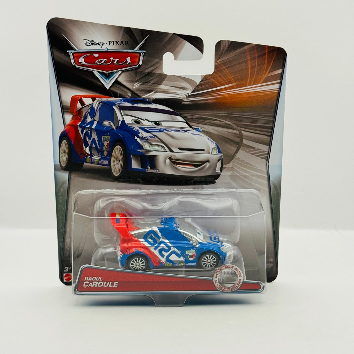 Disney Pixar Cars - SILVER RAOUL CAROULE WITH METALLIC FINISH 2015- 1:55 Diecast