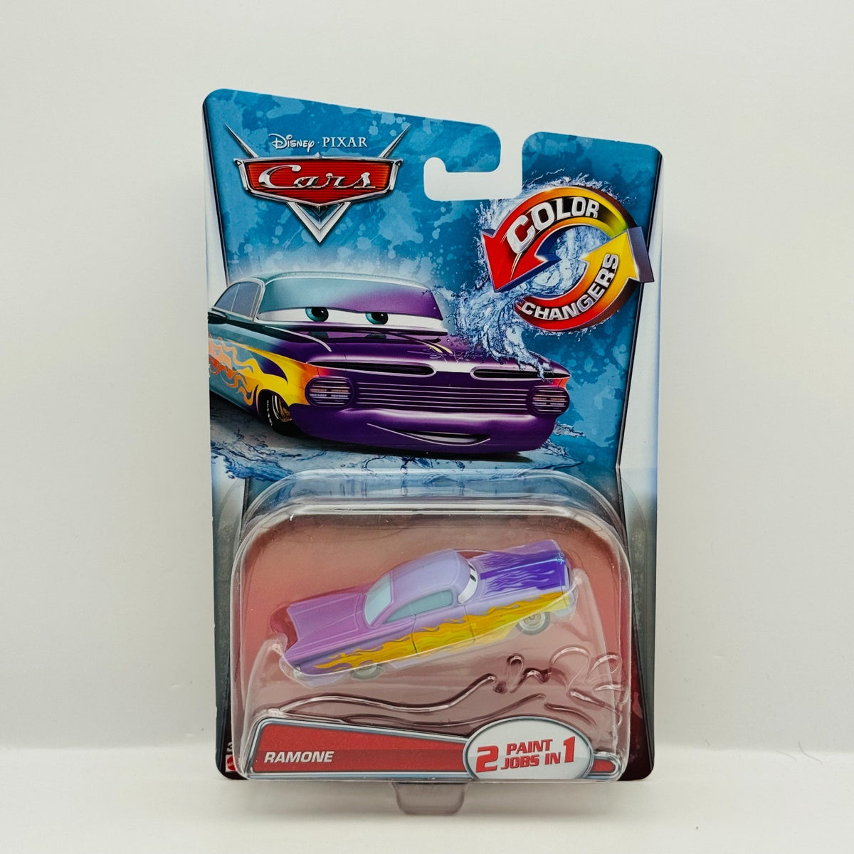 Disney Pixar Cars - COLOR CHANGERS RAMONE PURPLE/BLUE 2015 - 1:55 Scale