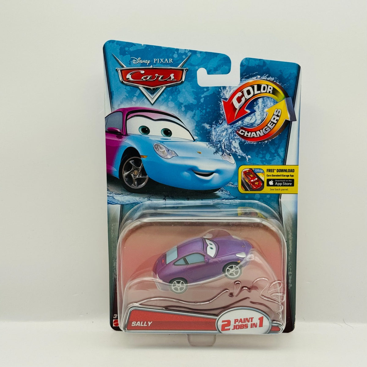 Disney Pixar Cars - COLOR CHANGERS SALLY PURPLE/BLUE 2015 - 1:55 Scale