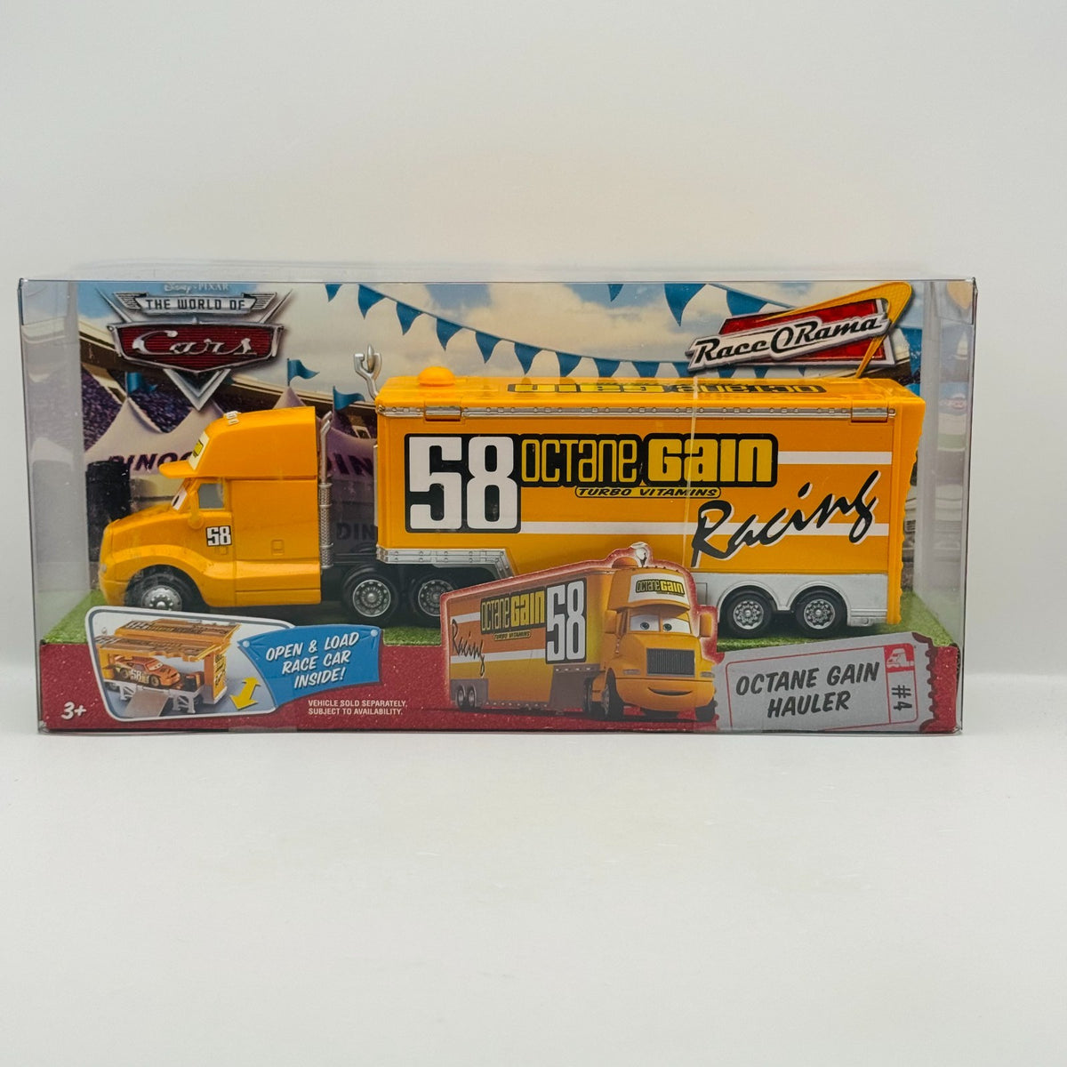 Disney Pixar Cars - OCTANE GAIN HAULER Truck & Trailer 2009 - 1:55 Diecast