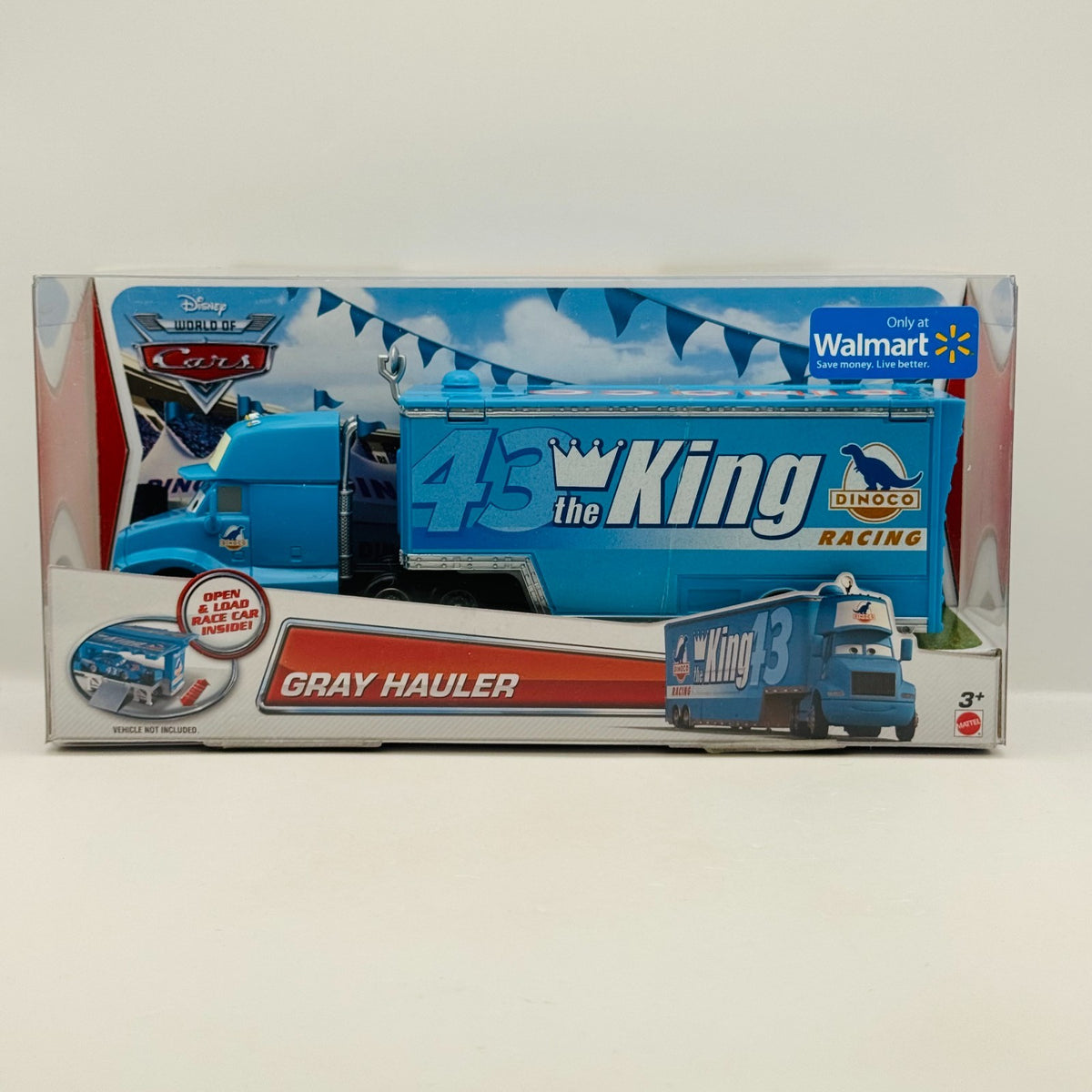 Disney Pixar Cars - DINOCO KING GRAY HAULER Truck & Trailer 2014 - 1:55 Diecast