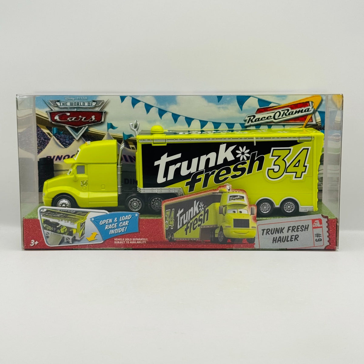 Disney Pixar Cars - TRUNK FRESH HAULER Truck & Trailer 2009 - 1:55 Diecast
