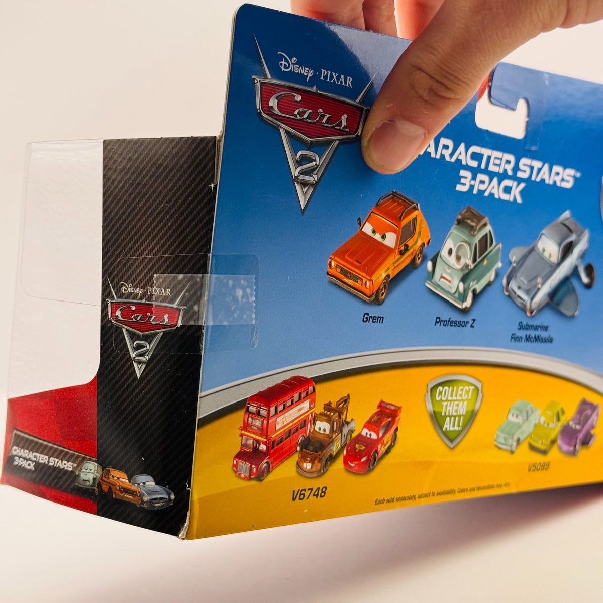 Disney Pixar Cars CARS 2 3-PK SUGMARINE FINN GREM PROFESSOR Z TAPED 1:55 Diecast