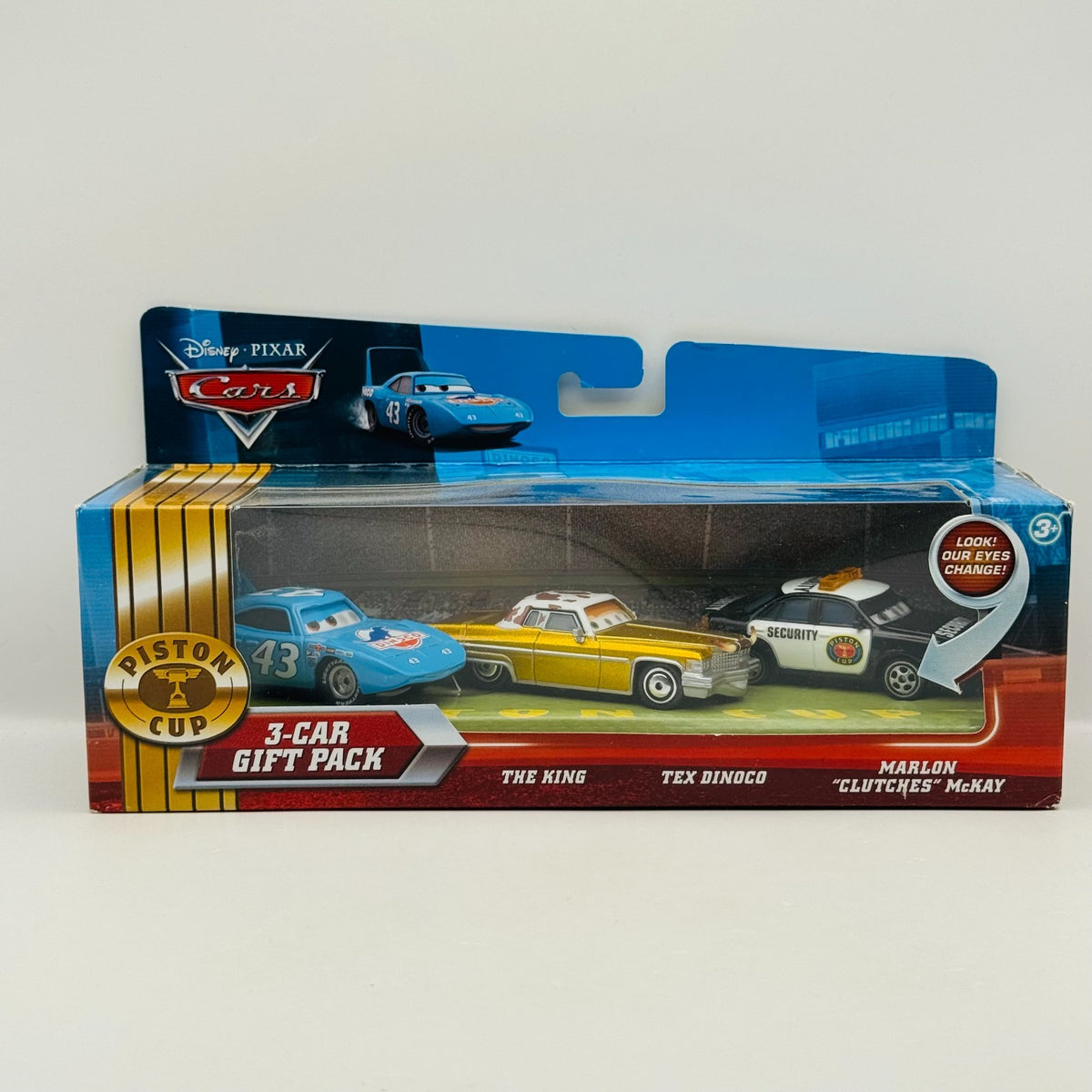 Disney Pixar Cars - LENTICULAR KING TEX DINOCO MARLON 3-PK 2010 - 1:55 Diecast