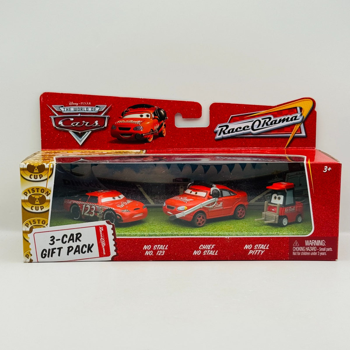 Disney Pixar Cars - TEAM NO STALL CREW CHIEF PITTY TODD 3-PK 2009 - 1:55 Diecast