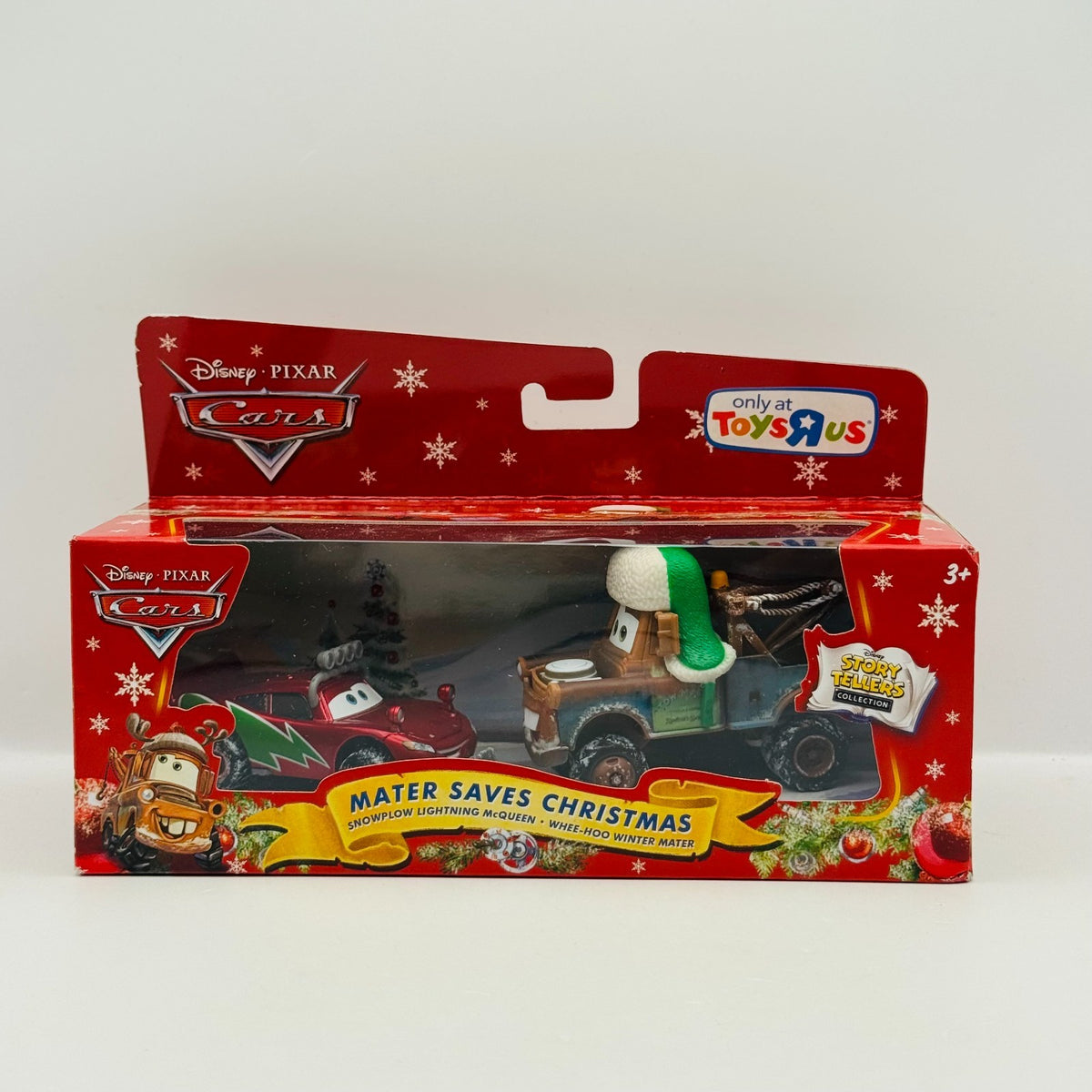 Disney Pixar Cars MATER SAVES CHRISTMAS 2-PK WHEE-HOO MATER MCQUEEN 1:55 Diecast