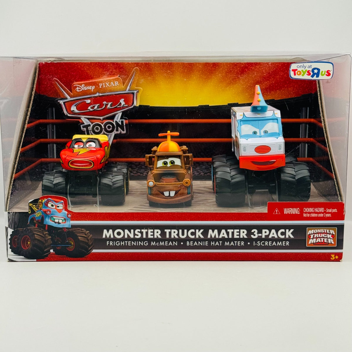 Disney Pixar Cars - MONSTER TRUCK MATER 3-PK I-SCREAMER BEANIE HAT- 1:55 Diecast