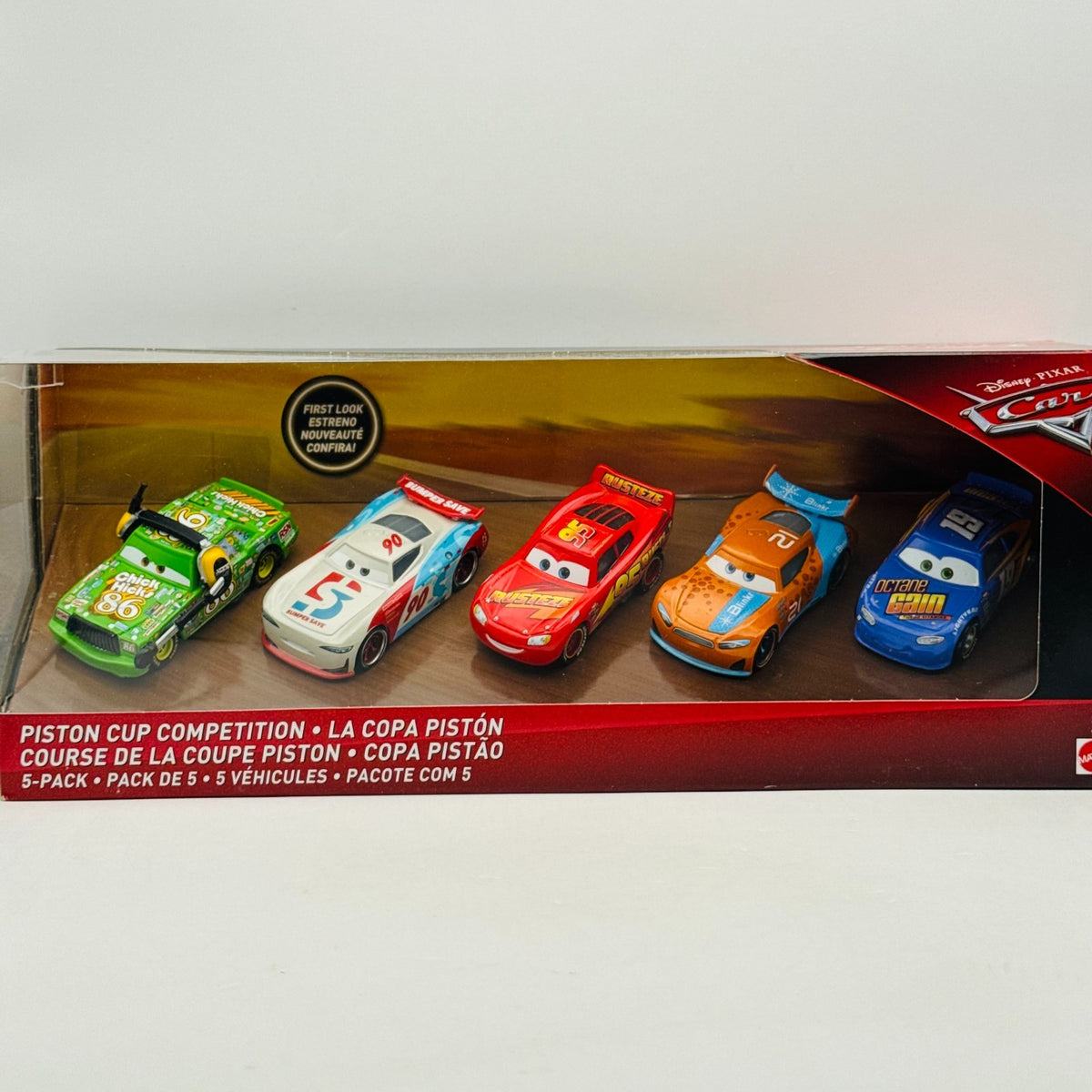 Disney Pixar Cars - PISTON CUP COMPETITION 5-PK BOBBY Cars 3 2018 - 1:55 Diecast