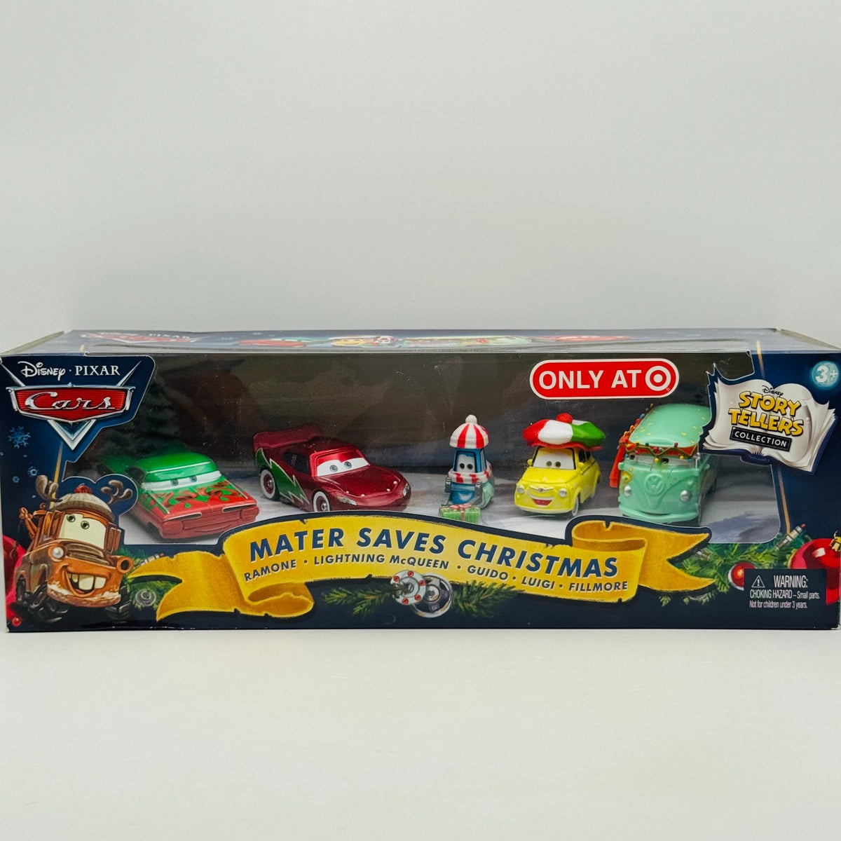 Disney Pixar Cars - MATER SAVES CHRISTMAS 5-PK FILLMORE LUIGI GUIDO 1:55 Diecast