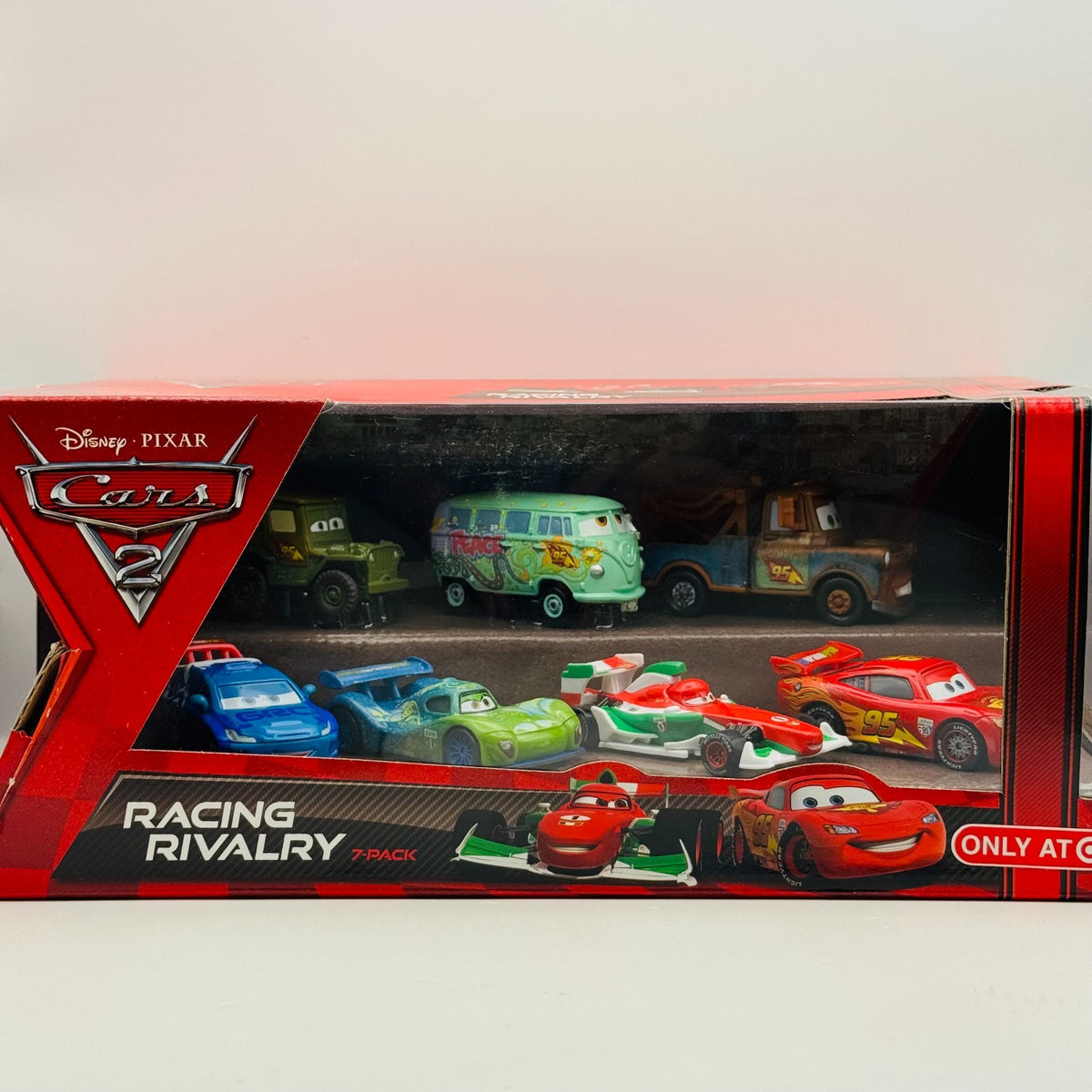 Disney Pixar Cars - RACING RIVARLY 7-PK CARLA FRANCESCO Cars 2 2011 1:55 Diecast