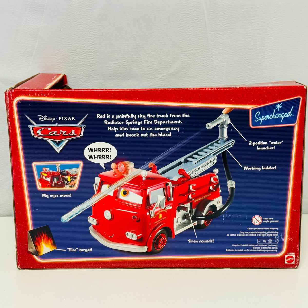 Disney Pixar Cars - GIANT RED FIRETRUCK WORKING LADDER Supercharged - 1:18 Scale