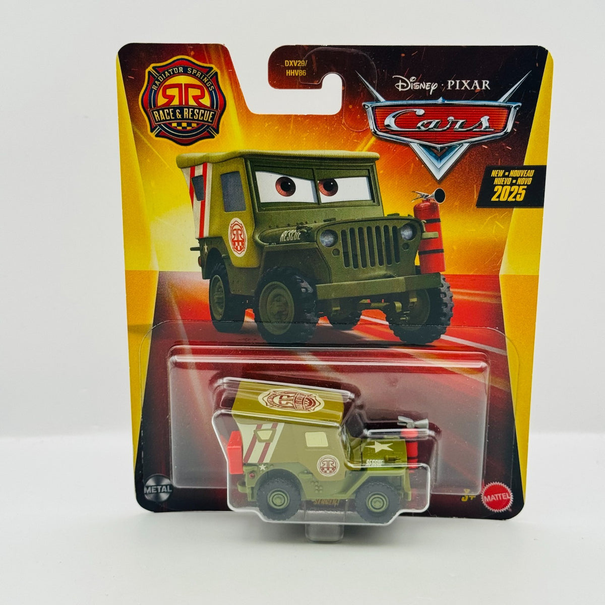 Disney Pixar Cars - RACE & RESCUE SARGE - 1:55 Diecast