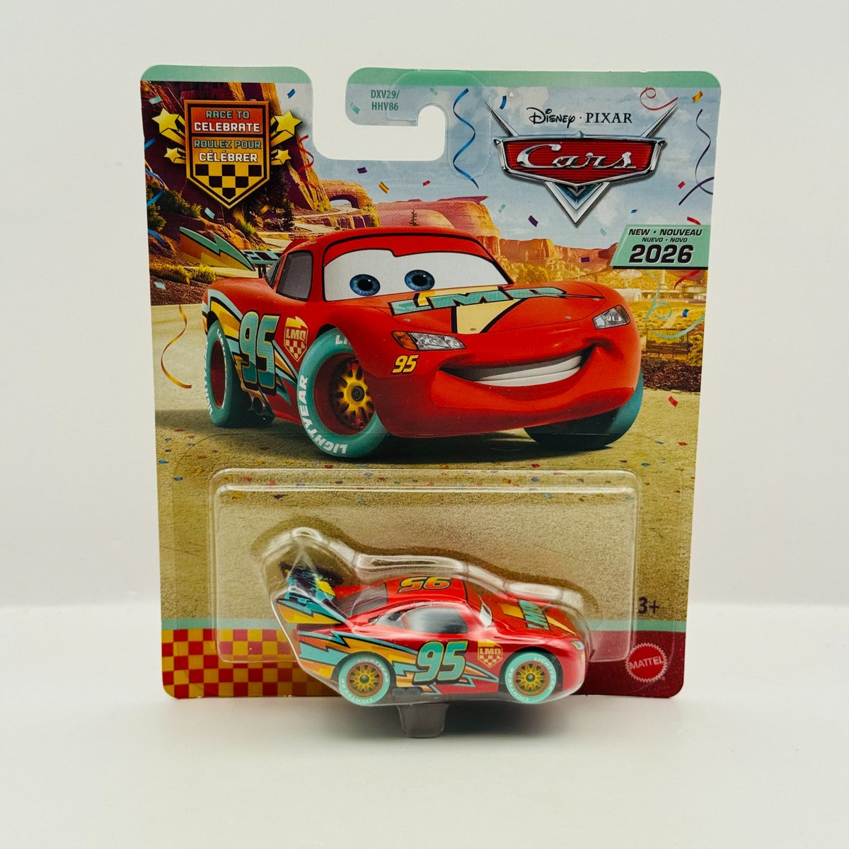 Disney Pixar Cars - RACE TO CELEBRATE LIGHTNING MCQUEEN 20TH 2026 - 1:55 Diecast