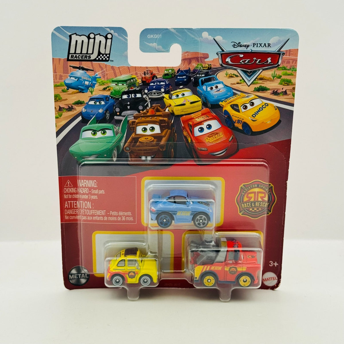 Disney Pixar Cars - Mini Racers RACE & RESCUE MATER LUIGI SALLY 3-PK - Diecast