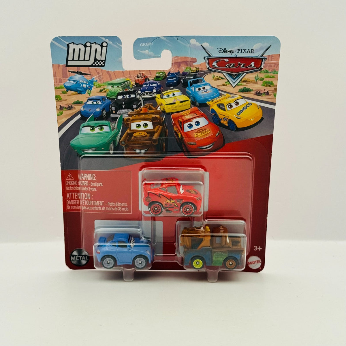Disney Pixar Cars - Mini Racers CARS 1 MCQUEEN, MATER, SALLY 3-PK Diecast