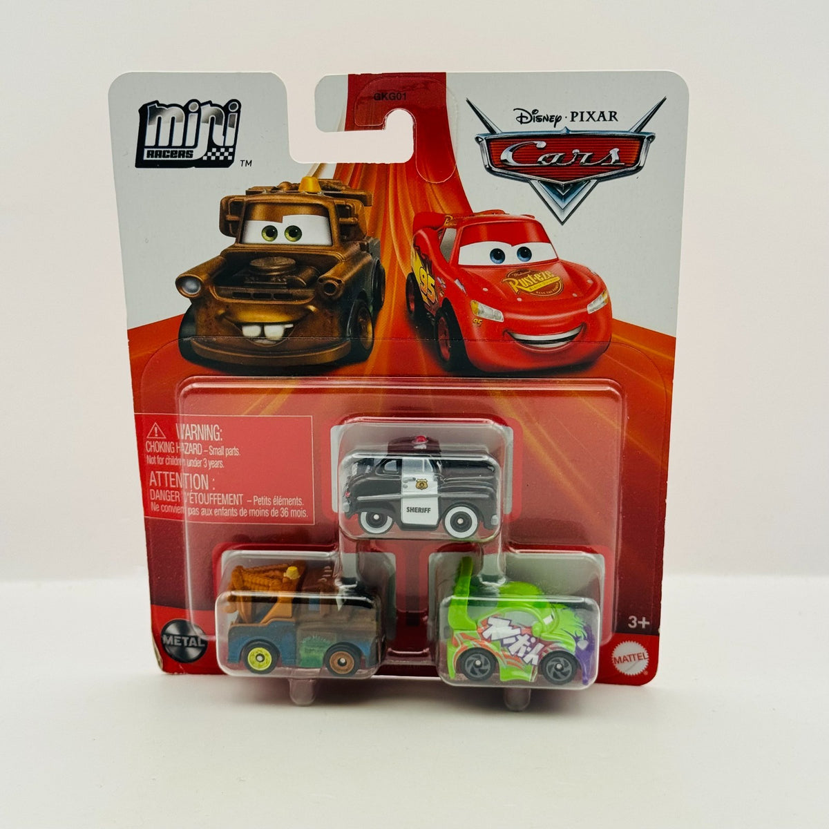 Disney Pixar Cars - Mini Racers WINGO SHERIFF MATER 3-PK - Diecast