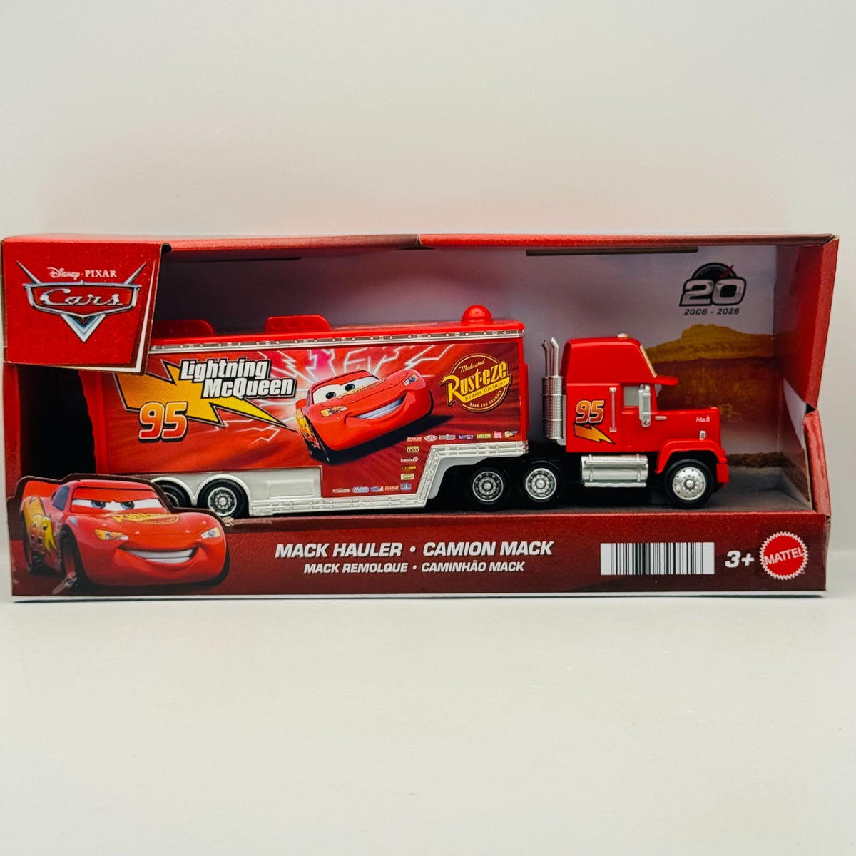 Disney Pixar Cars - CARS 1 MACK HAULER COLLECTION Truck & Trailer - 1:55 Diecast